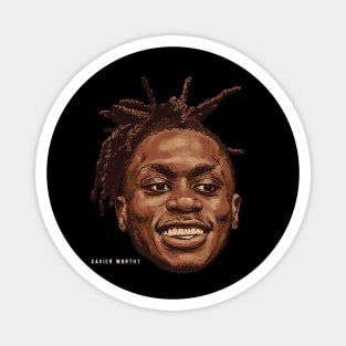 Xavier Worthy Kansas City Portrait Magnet